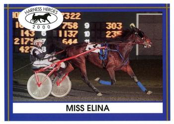 2000 Harness Heroes #12-00 Miss Elina Front